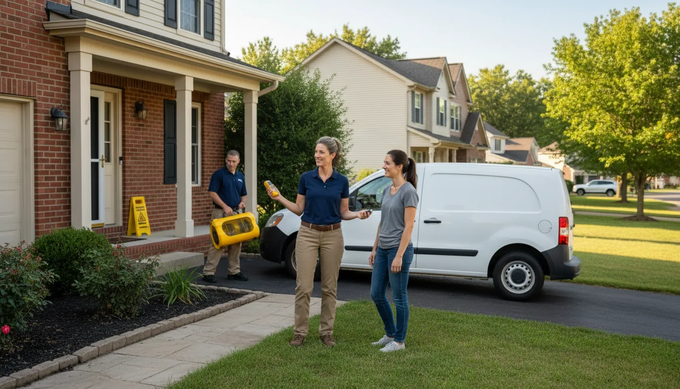 Water restoration image for Dehumidification And Cleanup Services in Ratliff City, OK